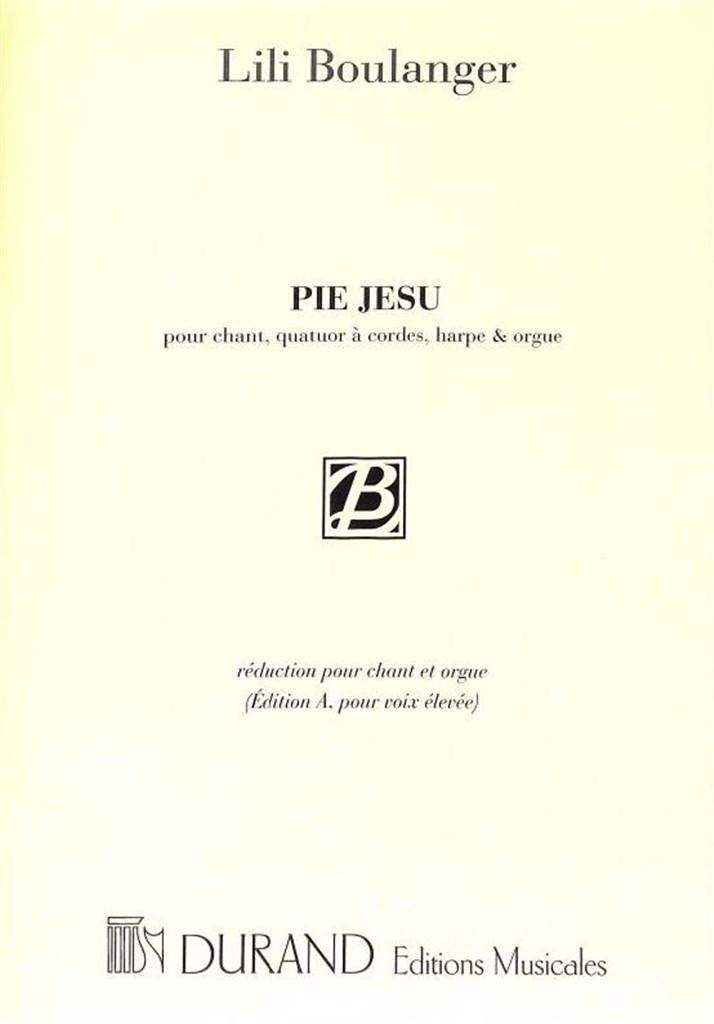 Pie Jesu, Pour Chant, Quatuor A Cordes,